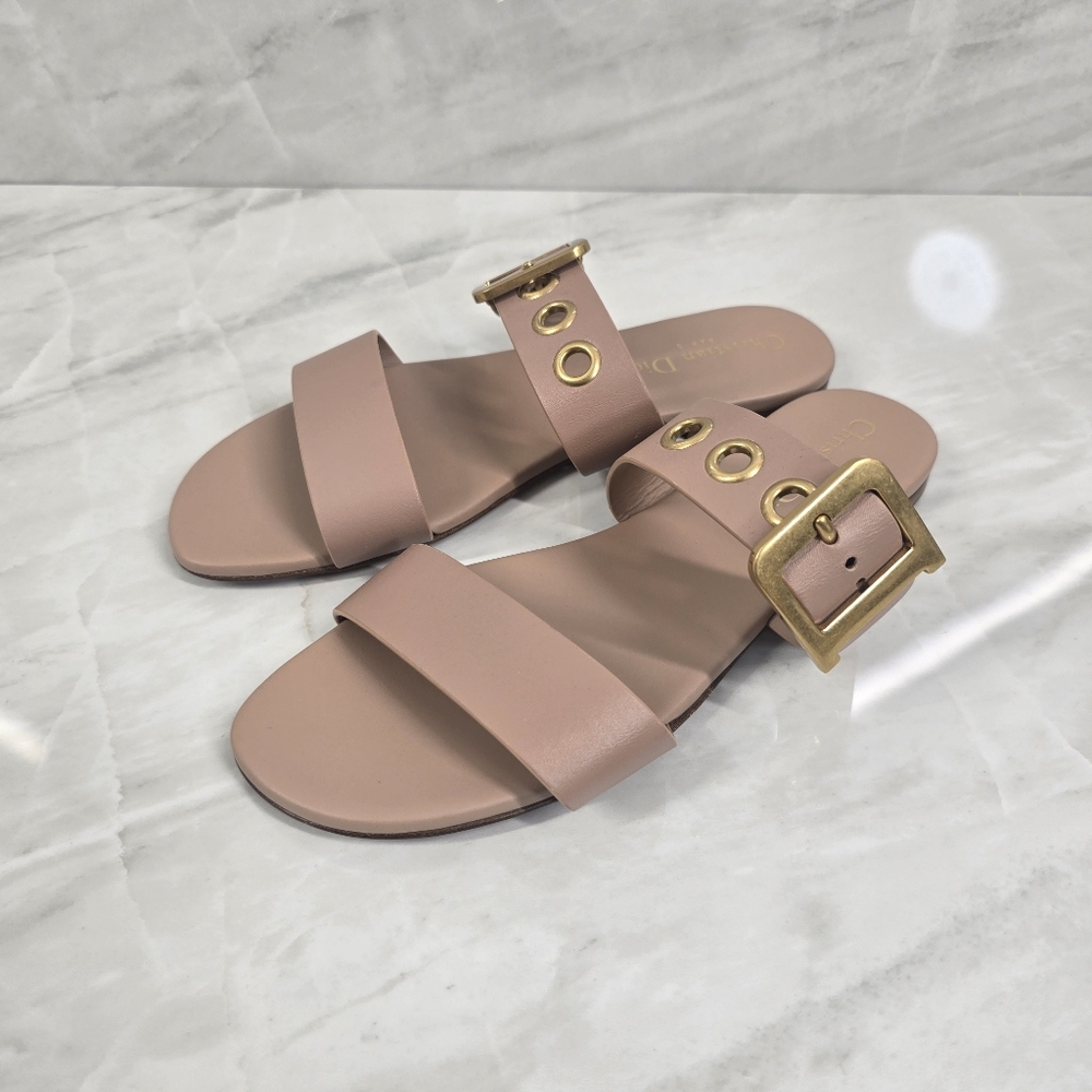 Christian Dior Sandals with Gold Buckle - Picture 3 of 9